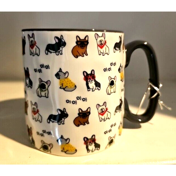10 Strawberry Street Other - Cute Frenchie French Bulldog 16 oz, Mug By 10 Strawberry Street